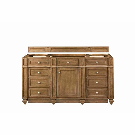 JAMES MARTIN VANITIES Bristol 60in Single Vanity Cabinet, Saddle Brown 157-V60S-SBR